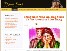 Tablet Screenshot of filipinawives.com.au